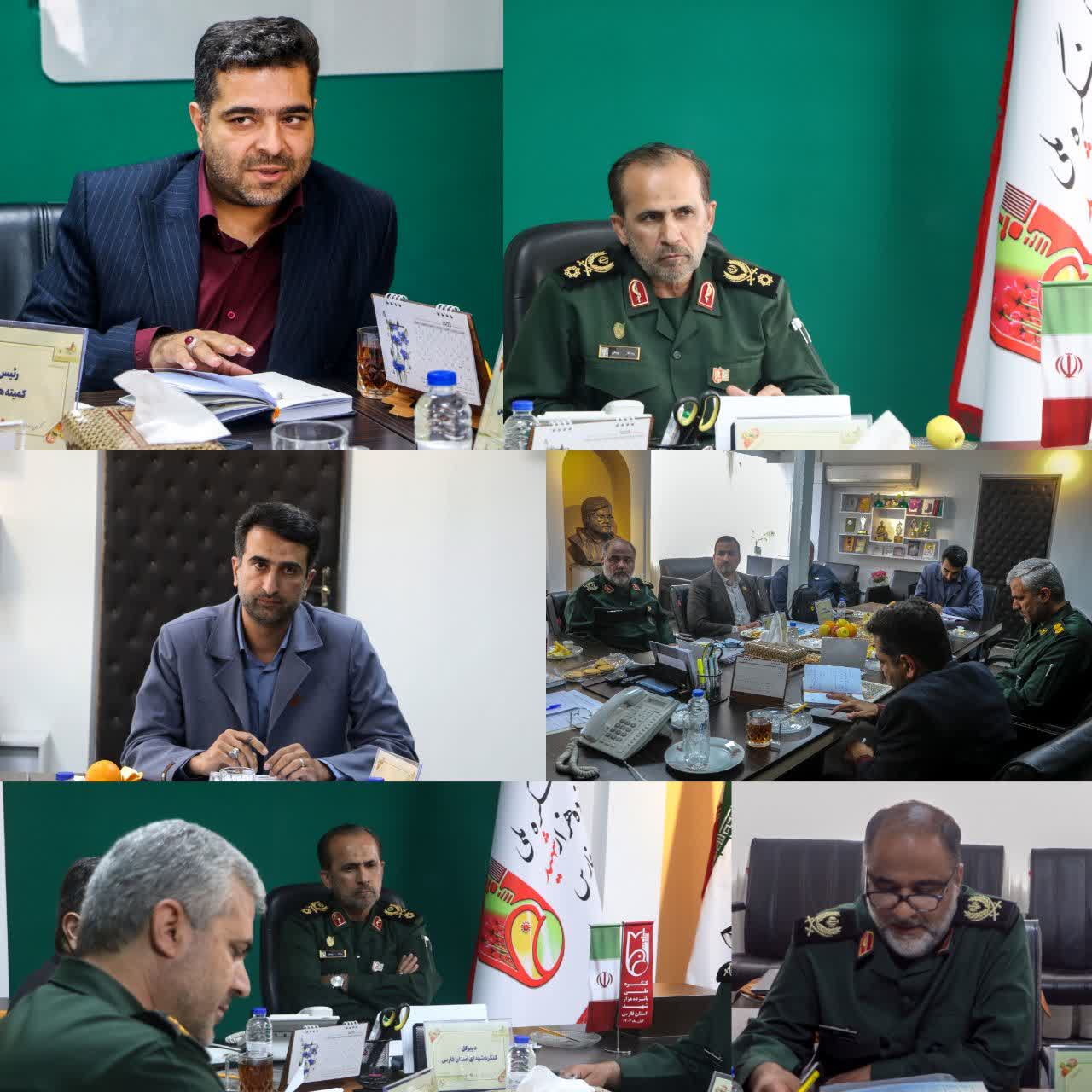 بازدید دبیر کل کنگره ملی شهدای استان فارس از دبیر خانه کمیته هنری کنگره 