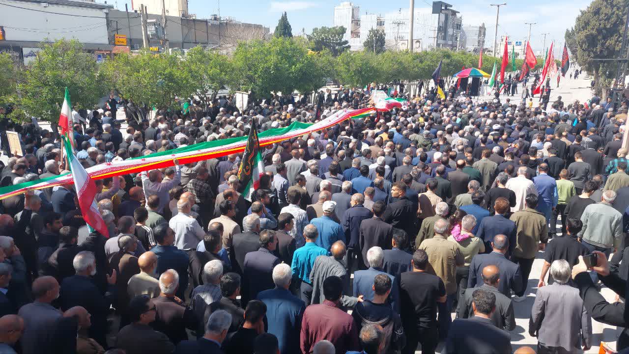 تشییع  شهید سرهنگ پاسدار علی انصاری