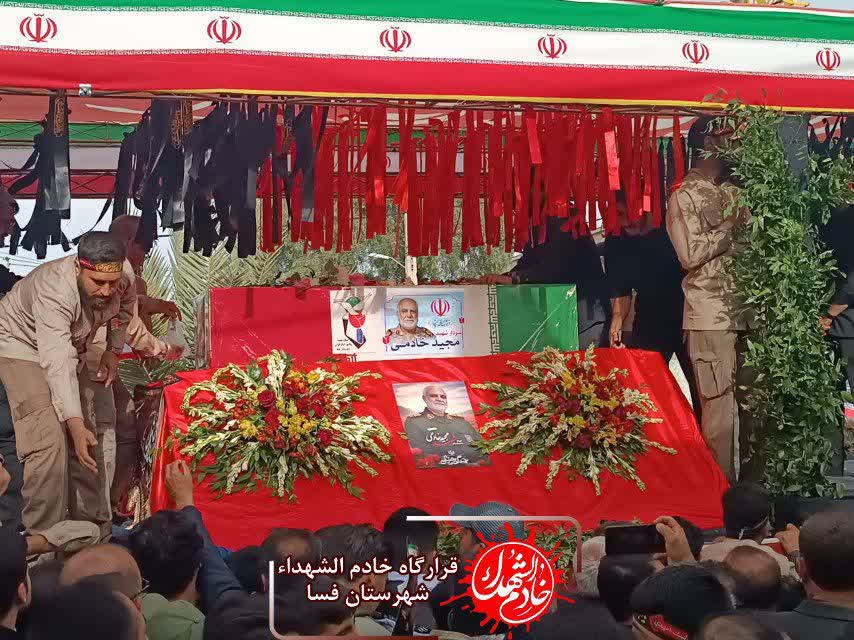  مراسم تشییع پیکر مطهر سرلشکر پاسدار  شهیدحاج‌مجید‌خادمی